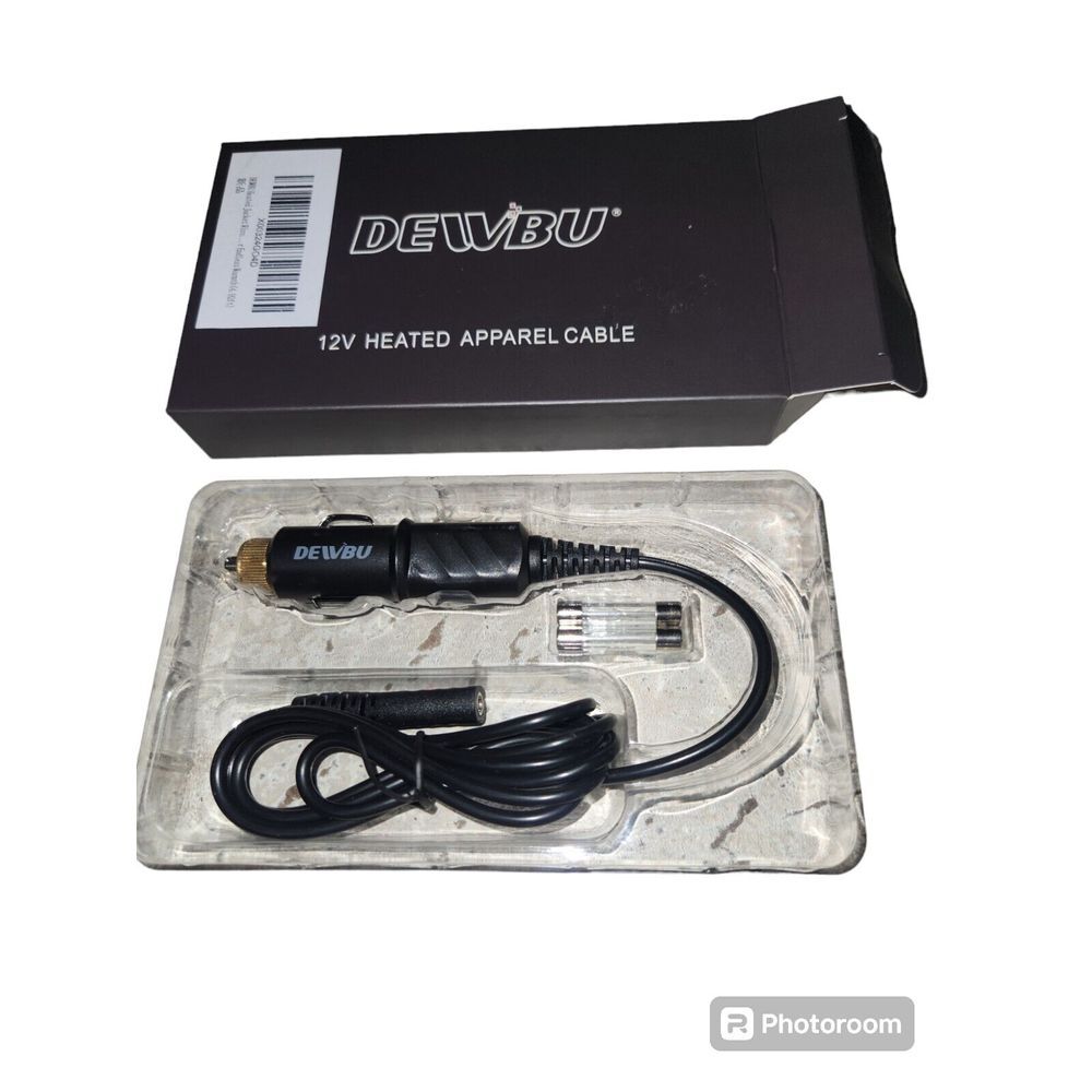Car Charger for DEWBU Heated Jacket for 12V Battery Pack‎ Winter Outdoor Clothes